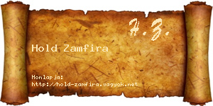 Hold Zamfira névjegykártya